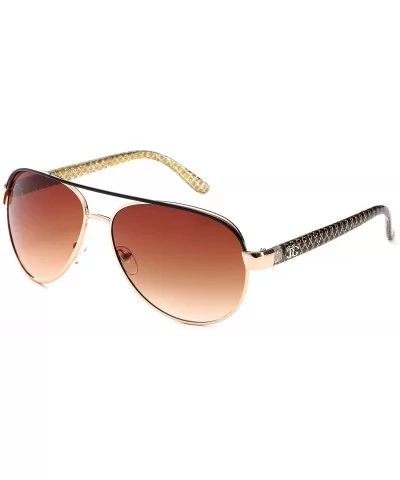 Big Oversized Aviator Fashion Sunglasses UV Protection Metal New Model - 9440 Black/Gold - CB182IQZLKD $12.18 Aviator