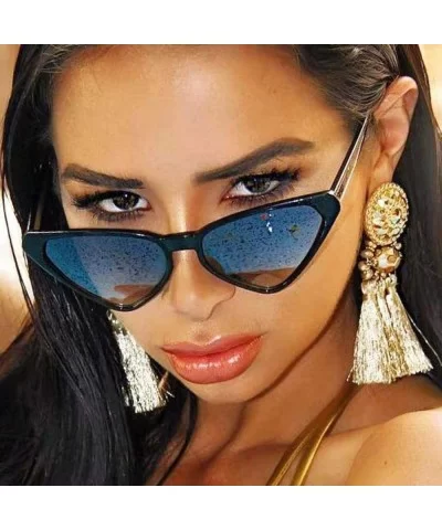 2019 New Women Little Cat Eye Sunglasses Ladies Summer Vintage Red Pink Cute C9 - C4 - C818YKUGIYQ $12.23 Aviator