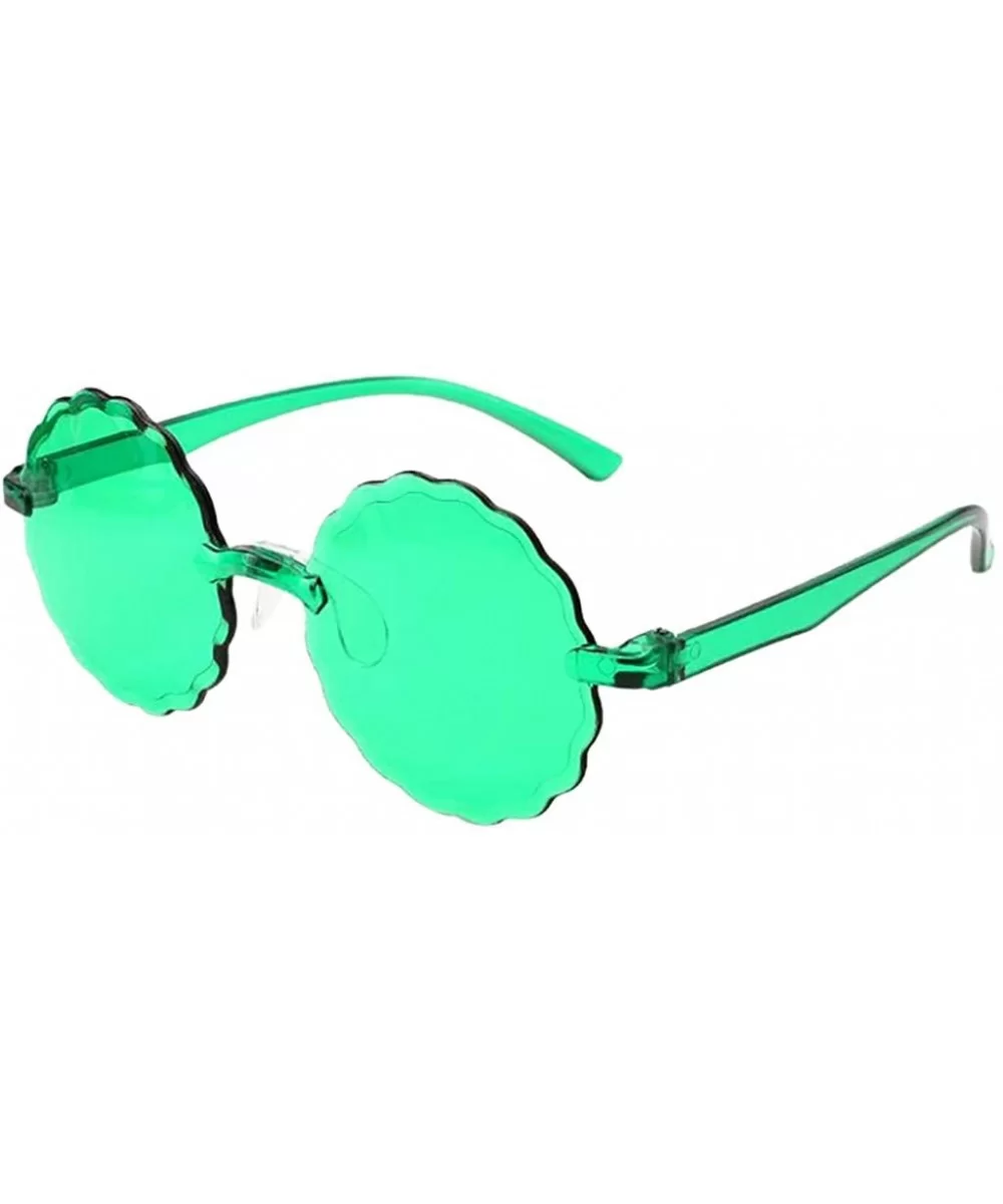 Rimless Sunglasses Transparent Eyewear - B - CR1906QG80E $9.75 Rimless