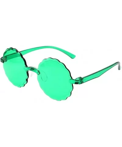 Rimless Sunglasses Transparent Eyewear - B - CR1906QG80E $9.75 Rimless