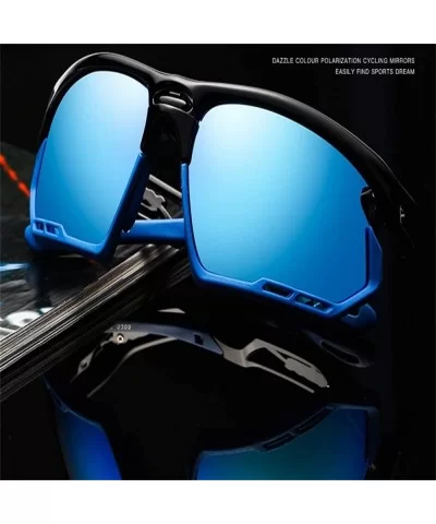 Polarized Sunglasses Protection Comfortable Designer - Grey - CS18KQZ735S $25.67 Goggle