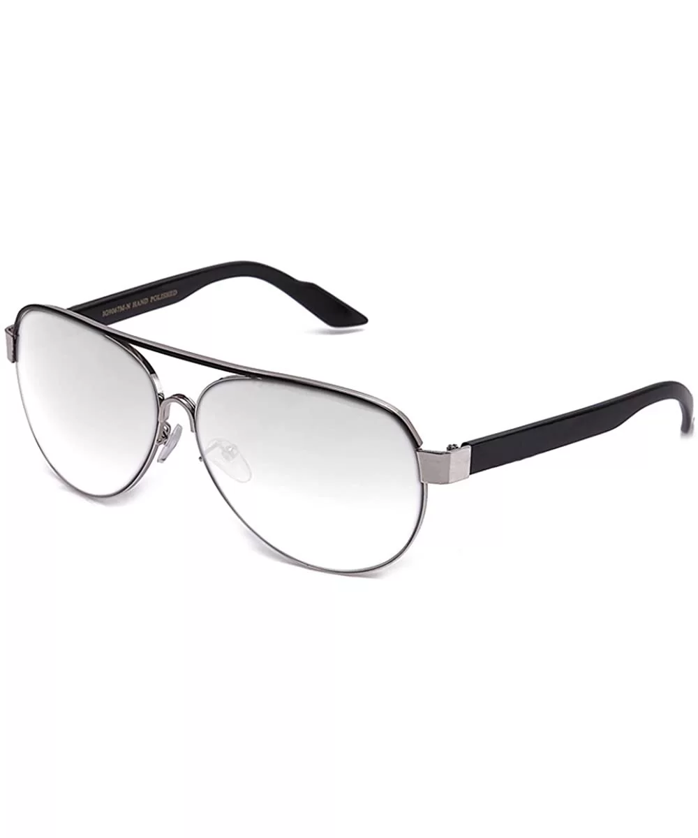 Big Oversized Aviator Fashion Sunglasses UV Protection Metal New Model - Clear Lens No Logo - C511EOLR263 $13.07 Aviator