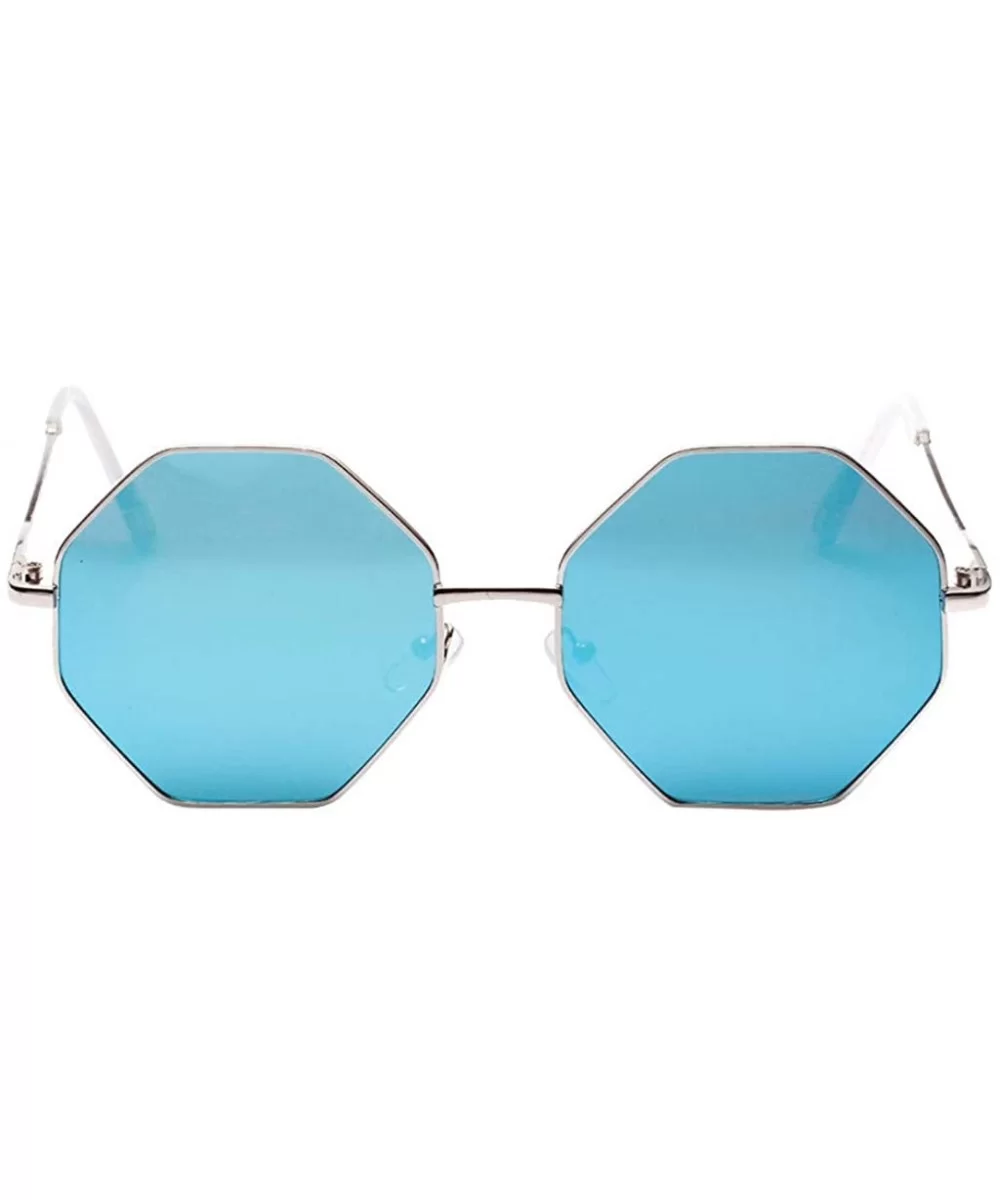 Delicate Metal Frame Hipster Small Polygon Women Men Vintage Eye Sunglasses Retro Eyewear - D - CU196QTDNZN $10.31 Semi-rimless