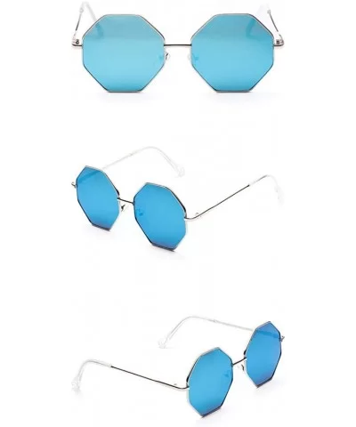 Delicate Metal Frame Hipster Small Polygon Women Men Vintage Eye Sunglasses Retro Eyewear - D - CU196QTDNZN $10.31 Semi-rimless