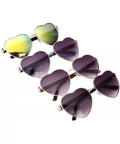 Women's/ladies' Fashion Trendy Heart Shaped Frame Sunglasses - Black - CK127AS86HJ $27.85 Butterfly