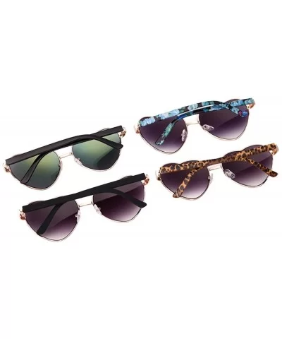 Women's/ladies' Fashion Trendy Heart Shaped Frame Sunglasses - Black - CK127AS86HJ $27.85 Butterfly