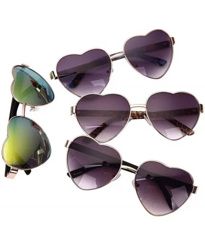 Women's/ladies' Fashion Trendy Heart Shaped Frame Sunglasses - Black - CK127AS86HJ $27.85 Butterfly