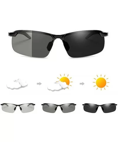 Photochromic Sunglasses Polarized Discoloration sunglasses - C718QWY4506 $16.86 Rimless