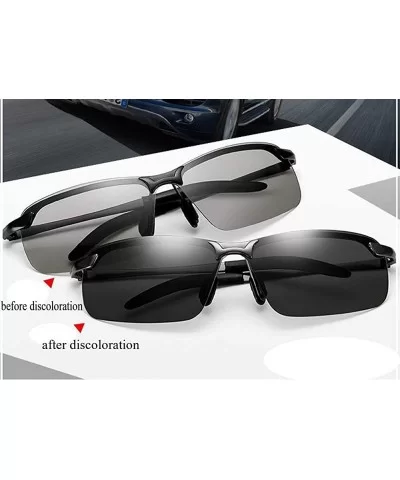 Photochromic Sunglasses Polarized Discoloration sunglasses - C718QWY4506 $16.86 Rimless