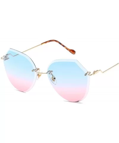 2019 Ocean Sunglasses Women Top Brand Designer Sun Glasses Vintage feminina - Blue Pink - CV18W77U4R4 $25.98 Sport