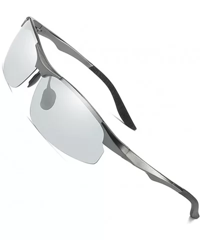 Photochromic Polarized Sunglasses Drivers - Grey - CO18D93Z9LX $30.15 Sport