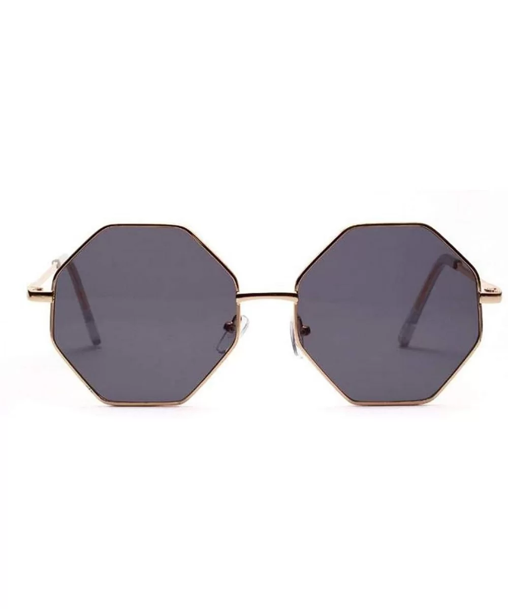 New Polygon Small Sunglasses Women Retro Round Metal Sun Glasses Men Brand Designer N Eyeglasses UV400 - 8 - C11985L6S52 $45....