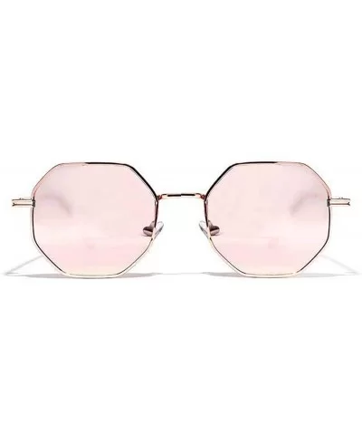 New Polygon Small Sunglasses Women Retro Round Metal Sun Glasses Men Brand Designer N Eyeglasses UV400 - 8 - C11985L6S52 $45....