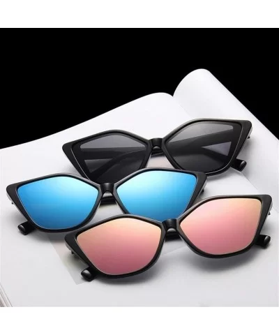 New Vintage Black Cat Eye Sunglasses Women Mirror Small Frame Cateye Sun Glasses For Female Shades UV400 - C7 - C0198UMERG4 $...