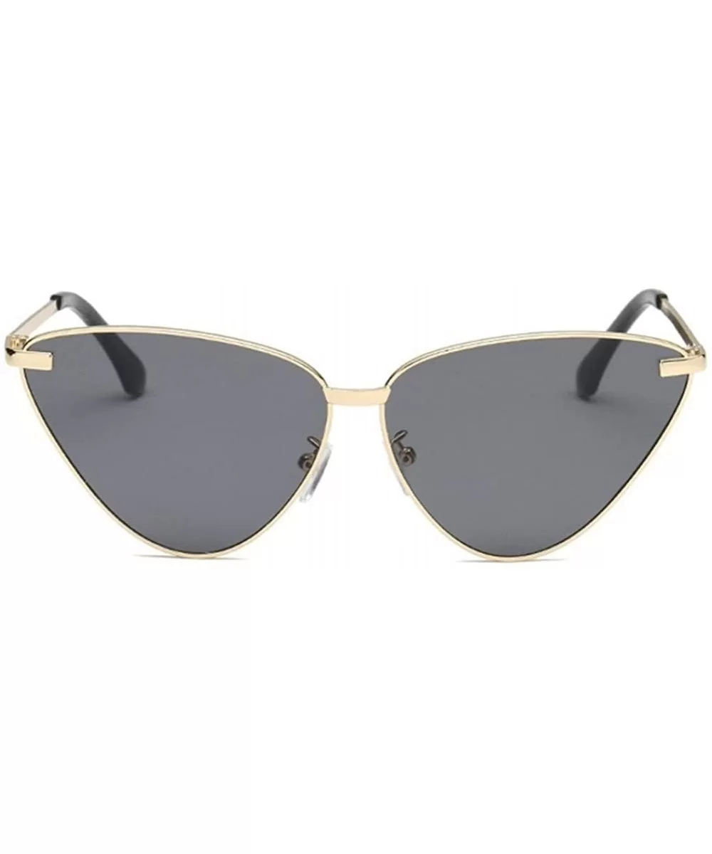 Cat Eye Sunglasses for Women Metal Frame Eyewear - C7 Gold Gray - CG1989UM2X0 $11.77 Cat Eye