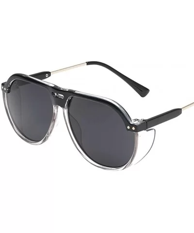 Women Men Vintage Eye Sunglasses Retro Eyewear Fashion Radiation Protection Unisex Sunglasses - Black - C518SNHX6SI $11.43 Ov...