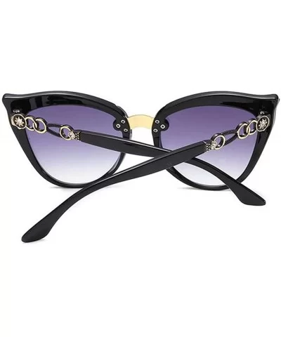 Fashion elegant sunglasses- diamond sunglasses- cat eyes fashion sunglasses - B - C718RNU4553 $71.04 Aviator