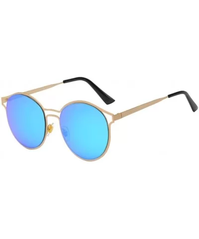 Retro Glasses Unisex Fashion Aviator Sunglasses (B) - CH18GD94CRK $12.28 Aviator