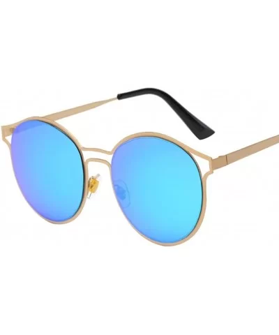 Retro Glasses Unisex Fashion Aviator Sunglasses (B) - CH18GD94CRK $12.28 Aviator