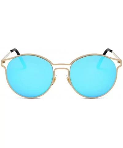 Retro Glasses Unisex Fashion Aviator Sunglasses (B) - CH18GD94CRK $12.28 Aviator