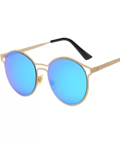 Retro Glasses Unisex Fashion Aviator Sunglasses (B) - CH18GD94CRK $12.28 Aviator