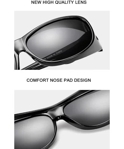 Night Driving Glasses Polarized Sunglasses for Prescription/Myopia Eyeglasses - Sunglasses - CO18UHK58HI $21.88 Wrap