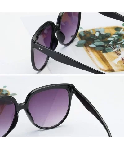 Vintage Sunglasses- Fashion Irregular Shape Glasses Retro Style Unisex - B - C418RQY0CL2 $8.62 Round