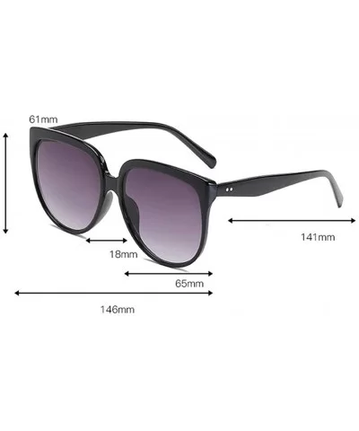 Vintage Sunglasses- Fashion Irregular Shape Glasses Retro Style Unisex - B - C418RQY0CL2 $8.62 Round