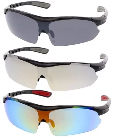 Ultra Light Weight Full Frame Sport Sunglasses (SET OF 3) - CW187HTM2IE $38.50 Sport