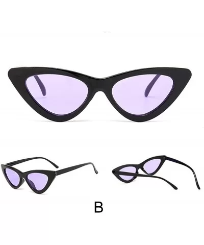 Women Fashion Cat Eye Shades Sunglasses Integrated UV Candy Colored Glasses - CS18O3OO0NI $11.90 Cat Eye