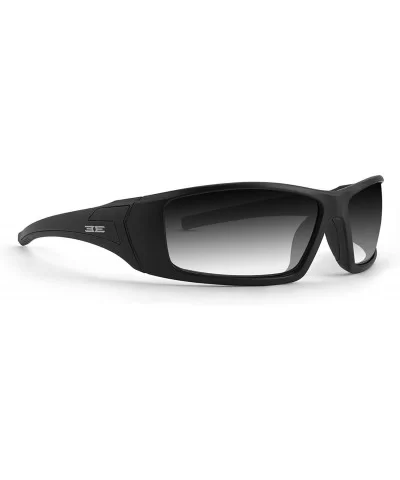 3 Sporty Black Full Frame Sunglasses - Clear/Smoke - C9189YIUYEL $73.99 Sport