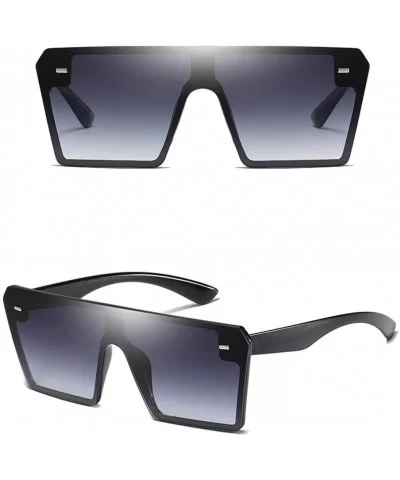 Sunglasses Fashion Oversize Glasses - C51963AQUGH $12.54 Oversized