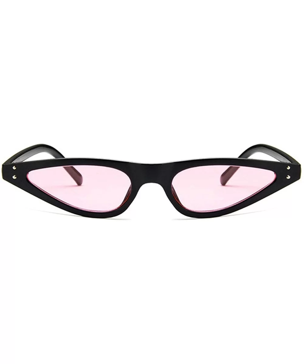 Vintage style Teardrop Cat Eye Sunglasses for Women PC Resin UV 400 Protection Sunglasses - Black Pink - CC18SAROI7C $22.65 O...