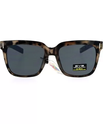 Trendy Oversize Mens Mob Horn Rim Hipster Sunglasses - Grey Tortoise Black - C212O0YDW1X $13.92 Rectangular