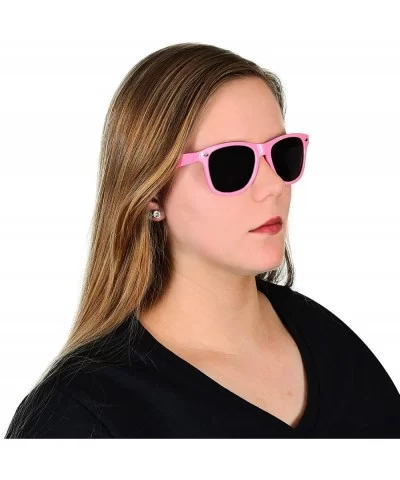 Polarized Sunglasses Vintage Retro Designer Unisex Sun Glasses UV400 - 1 Matte Black Frame - CB19CK0S6U6 $16.35 Oversized