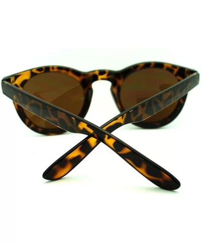 Round Keyhole Sunglasses Womens Retro Chic Stylish Fashion Shades - Tortoise - C211E8538YZ $11.94 Round