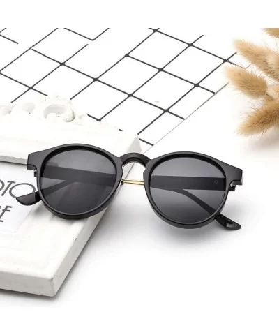 Round Sunglasses Men Women Unisex Retro Vintage Design Small Sun Glasses Driving Sunglass Ladies Shades - C2197Y60M58 $27.20 ...