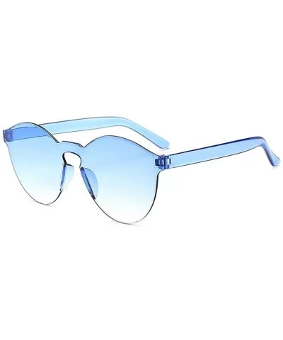 Unisex Fashion Candy Colors Round Sunglasses Outdoor UV Protection Sunglasses - Blue - C2190R008E5 $25.09 Round