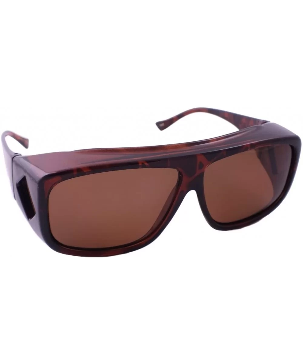 Sunglasses with Polarized Tortoise and Brown Lens - CW1195FEQ5X $28.36 Sport