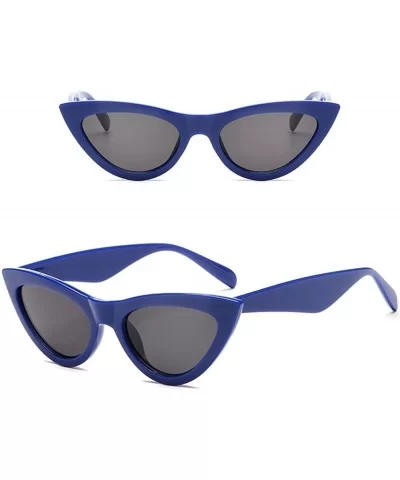 Fashion Retro Vintage Cat Eye Unisex Sunglasses Rapper Personality Glasses Eyewear - C - C9196IY4TZ4 $10.12 Semi-rimless