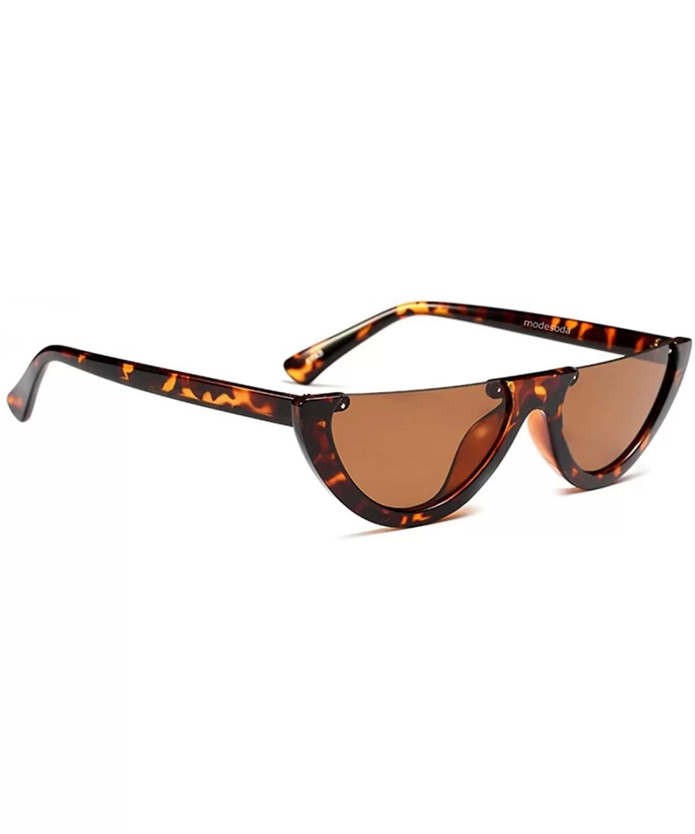 Retro Cateye Sunglasses for Women UV Protection Fashion Clout Goggles - C-leopard - CK18DAEQW9H $18.82 Round