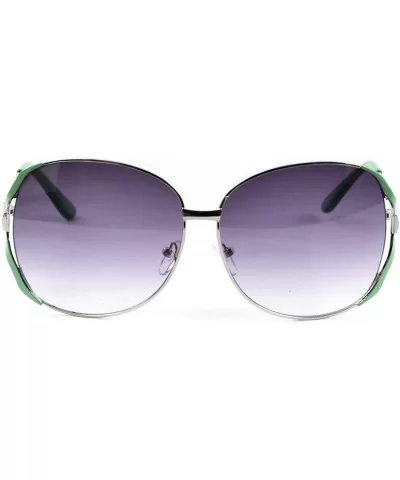 Women's Gradient Oversize 65 mm Sunglasses - Green/Silver - CK11XRDXLHX $11.65 Square