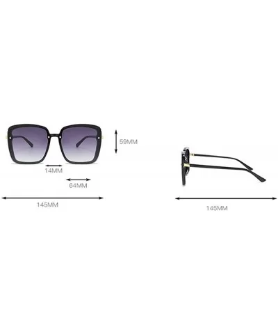 2019 New Retro Square Female Sunshade glasses Fashion Full Frame Ultralight Mens Goggle - Purple - CH18Y2ASEKQ $16.21 Square