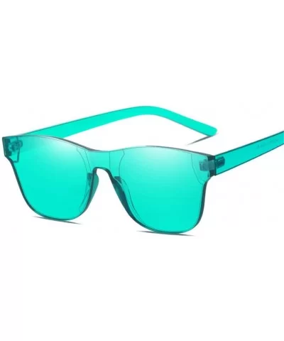 Women Rimless Square Sunglasses Men Eyewear Color Mirror - C1 - CE194OK2OOT $37.98 Goggle