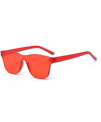 Women Rimless Square Sunglasses Men Eyewear Color Mirror - C1 - CE194OK2OOT $37.98 Goggle