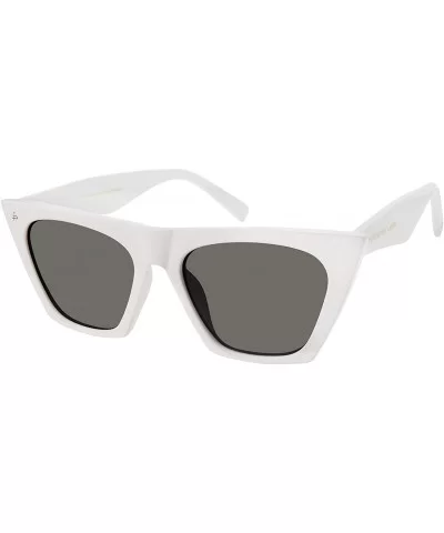 "Victoria" Designer Sunglasses - White/Grey Gradient - CK18SIHAW7Z $61.61 Aviator