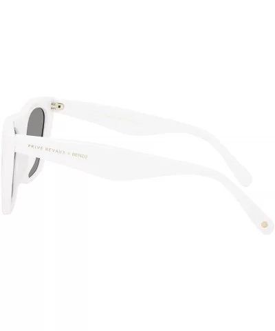 "Victoria" Designer Sunglasses - White/Grey Gradient - CK18SIHAW7Z $61.61 Aviator