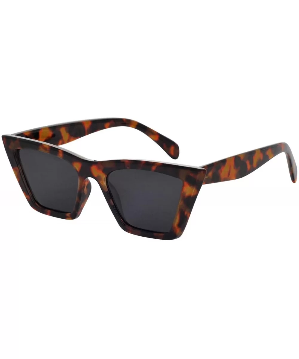 Polarized Sunglasses for Women 100% UV Protection Cat Eye Frame (Brown) - CC18WICIQ2N $22.40 Oversized