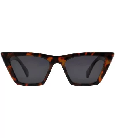 Polarized Sunglasses for Women 100% UV Protection Cat Eye Frame (Brown) - CC18WICIQ2N $22.40 Oversized