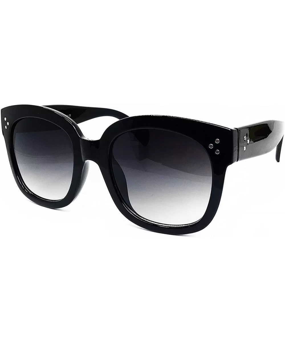 1780 Premium Oversize XXL Women Men Mirror Havana Tilda Shadow Style Fashion Sunglasses - Black - CG18EXHZI8K $21.15 Oversized